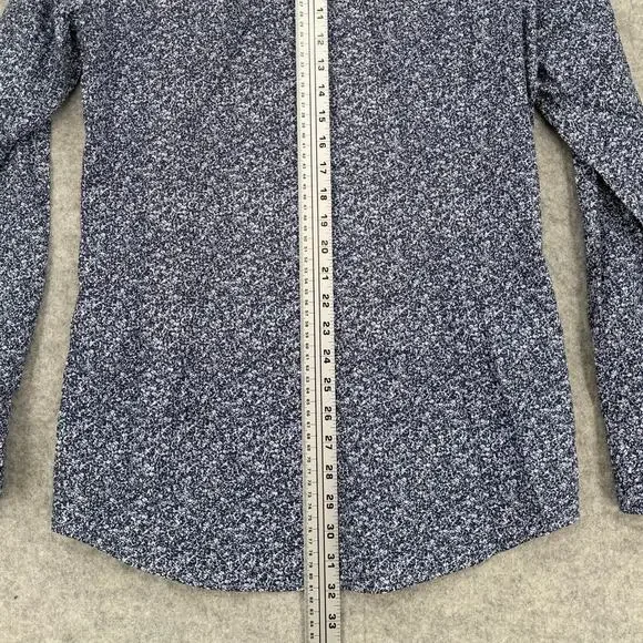 NWT Hugo Boss Kenno Dark Blue Cotton Floral Slim Fit Dress Shirt Size US 15 - Picture 12 of 12